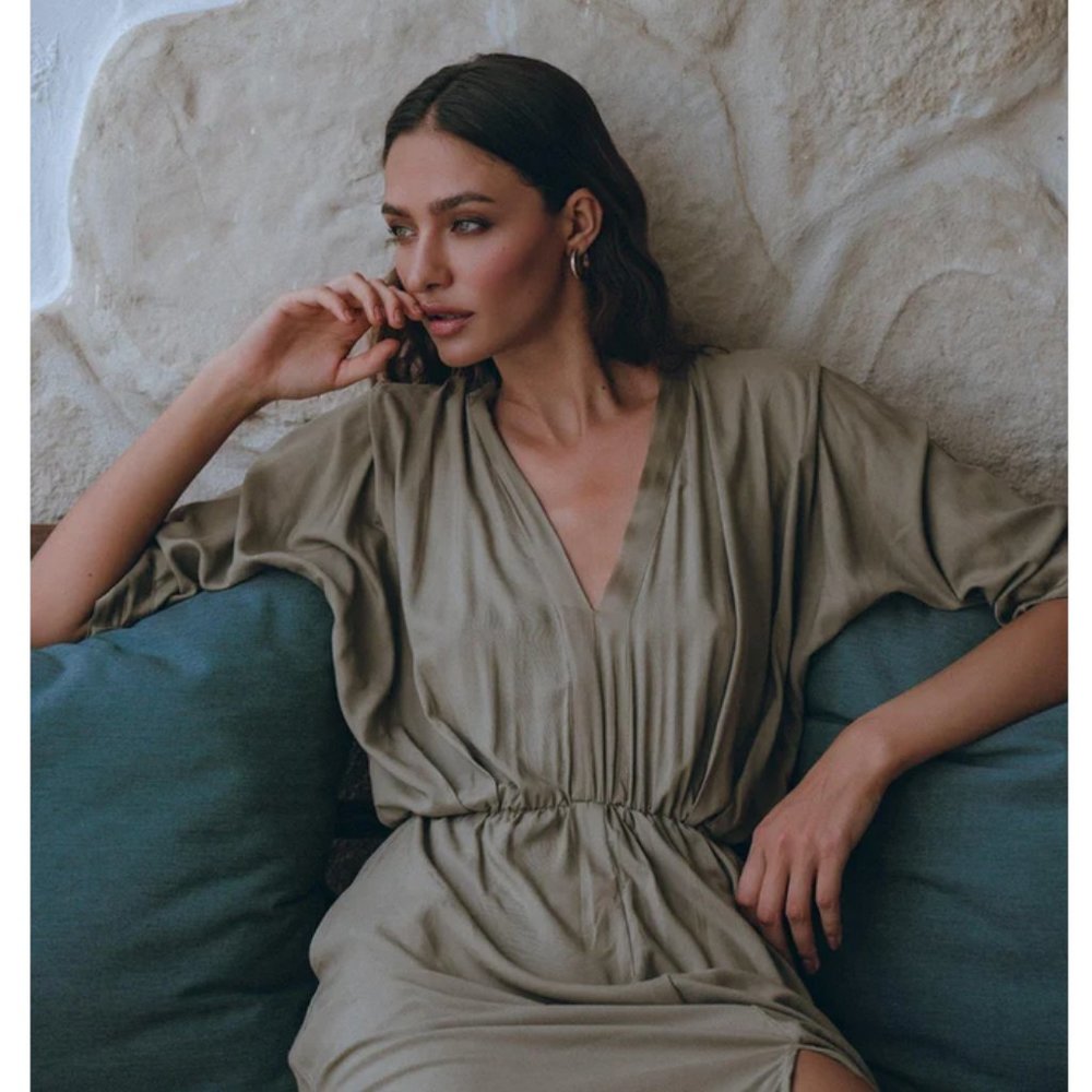 Elegant Maxi Dress Aurathelabel Olive